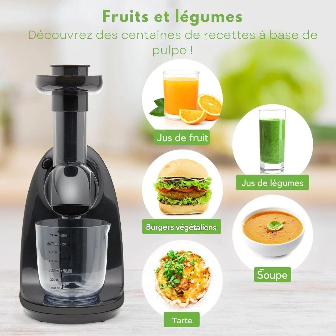 Extracteur de jus - KitchenBrothers - fruits et légumes -700ml - Noir