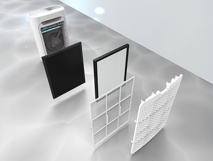 Marreal AP-2006 Purificateur d'air Blanc | 25 m² | 46 x 71 x 17 cm