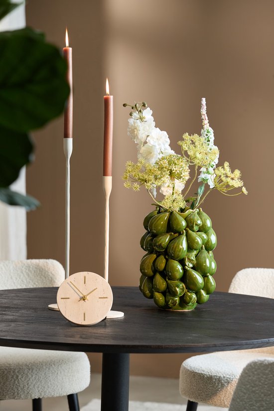 Vase Natalia en céramique de Light & Living, 33 cm de haut - Vert foncé