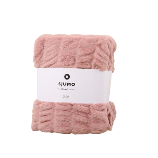 Sjumo Plaid Faux Fur - 150 x 200 cm - Candy Cloud - Ultra Soft & Luxurious