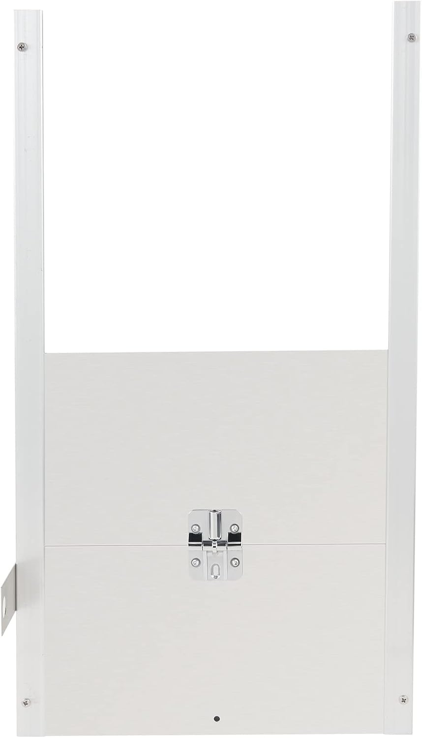 CO-Z Trappe automatique pour poules avec minuterie - Argent - 60 x 30 cm - Capteur infrarouge - Télécommande jusqu'à 40 m - IP44 - Aluminium