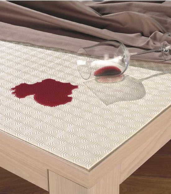 Mistral Home Protection de table - Gommtex - 110 x 110 cm - Blanc