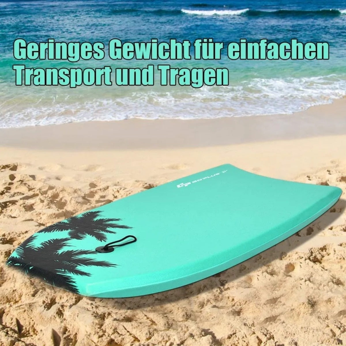 Coast bodyboard planche de natation planche de surf enfants 83 x 47 x 5.5 cm vert
