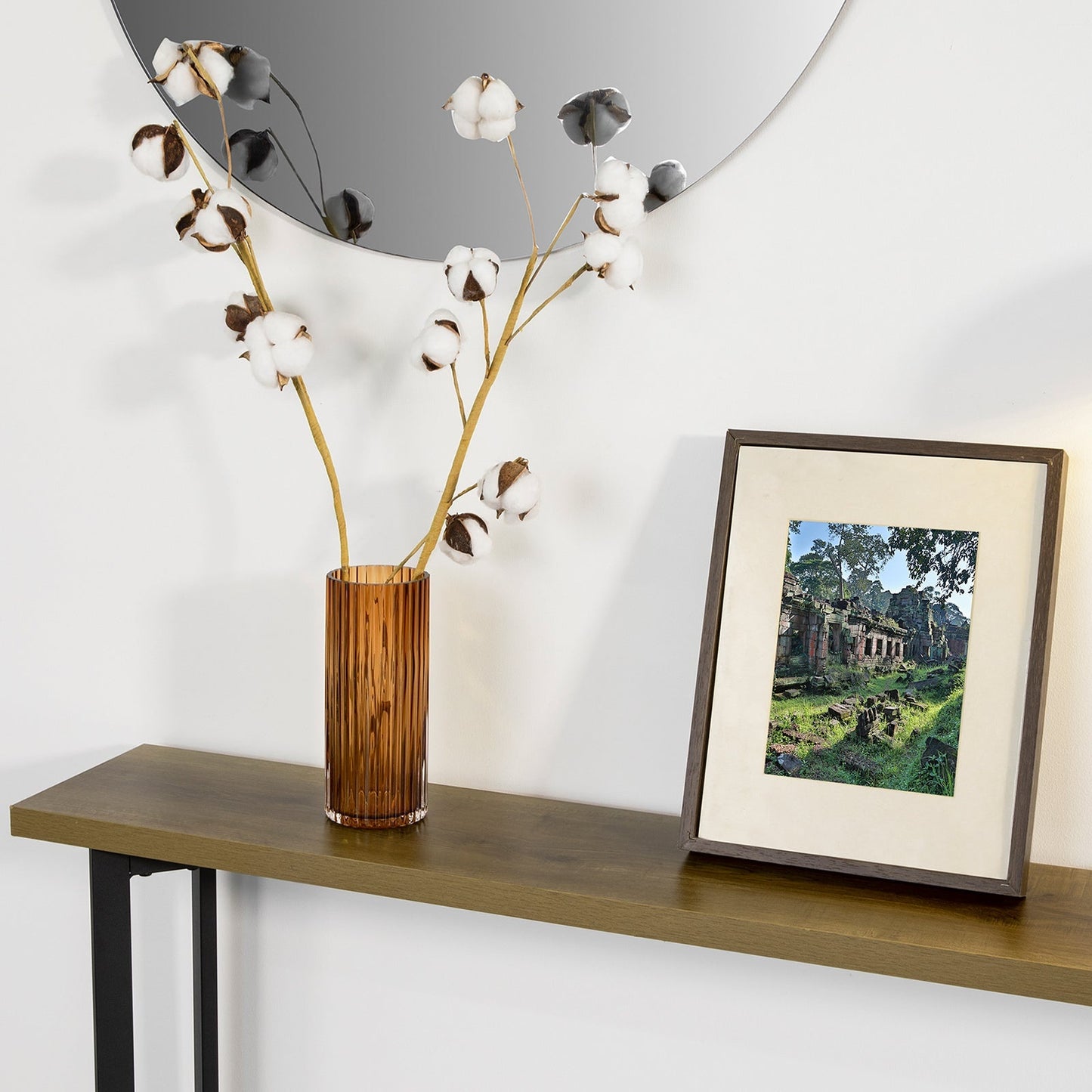 SoBuy Table d'entrée - Moderne - Max. 50 kg - 120 x 20 x 75 cm - Moderne