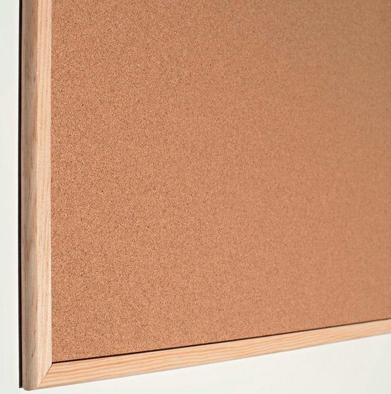 Tableau d'affichage Esselte - Support - 80 x 60 cm - Avec punaises - Brun naturel
