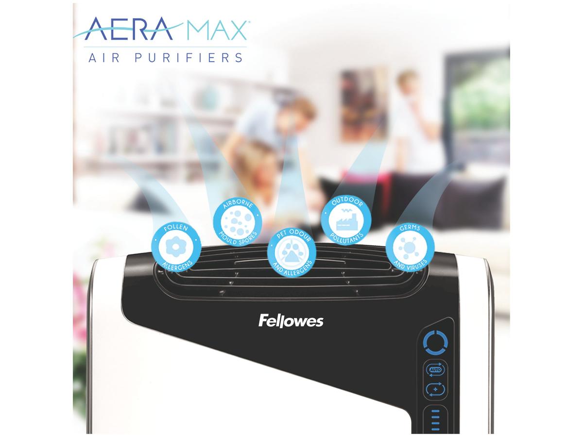 Purificateur d'air Fellowes AeraMax DX95 - Fonctionnement silencieux - Blanc - 43 m²