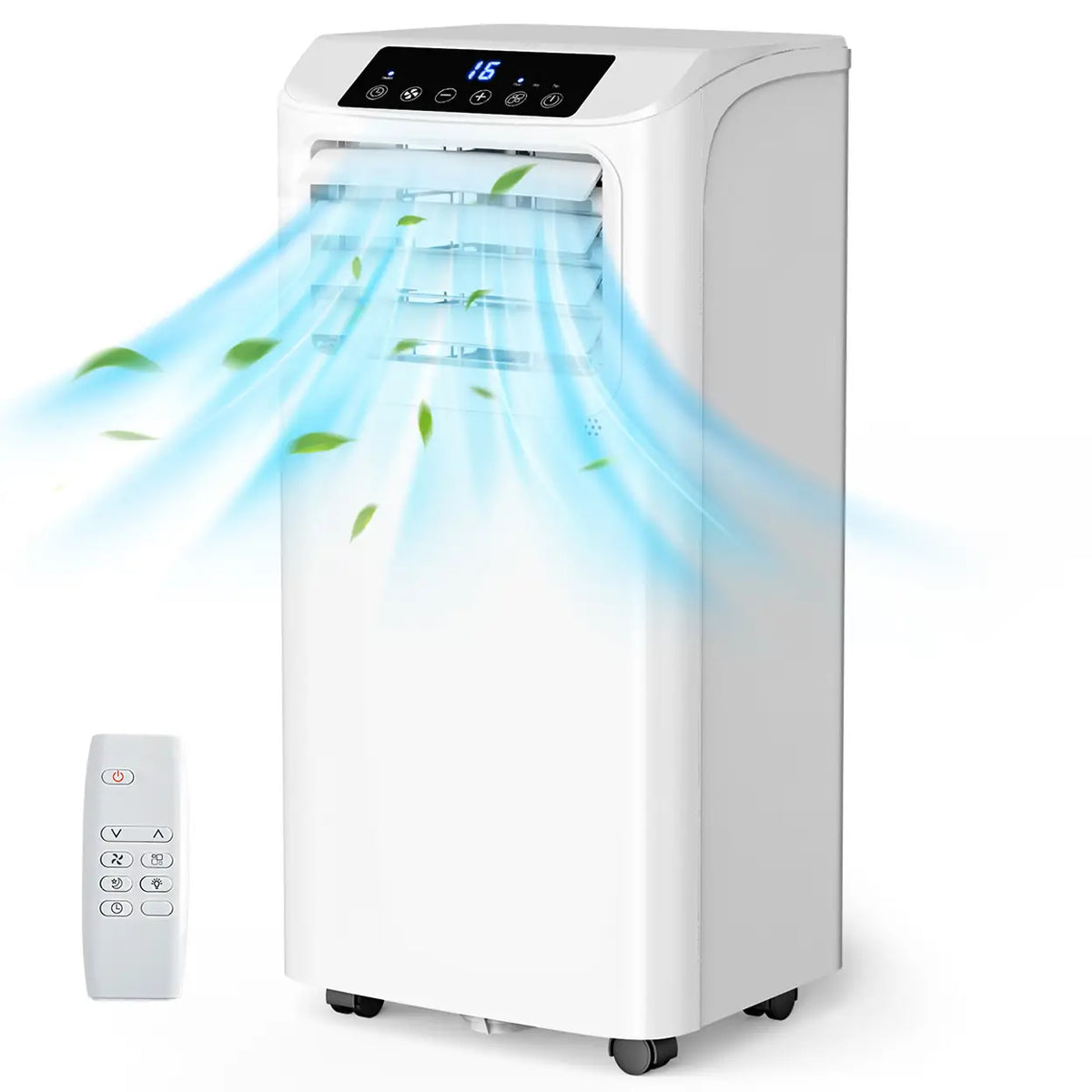 Climatiseur mobile Humhold 9 000 BTU - 3-en-1 : refroidissement, déshumidification et ventilation - jusqu'à 33 m²