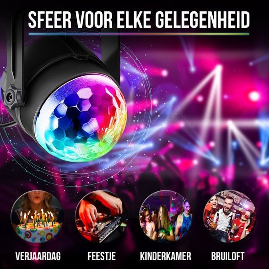 Strex Disco Lamp with Remote Control 2 STUKS - pour enfants et adultes - Party Lights - Disco Ball - Disco Light - Disco Lamp