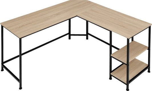 tectake - Bureau Hamilton lumière industrielle - bureau d'angle - 404232