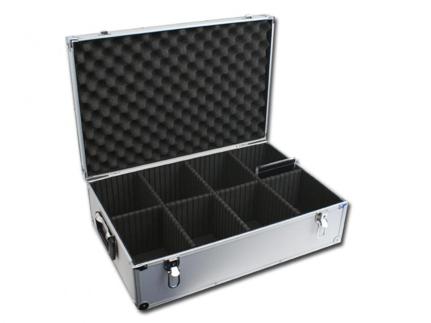 VDD Professional CD Case DJ Case - 140 CD - Argent - 59x41x19 cm