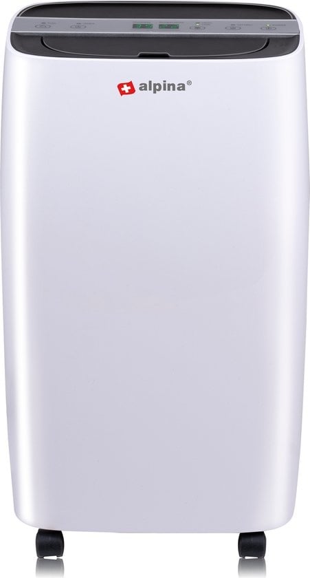 Déshumidificateur et purificateur d'air alpina - Silencieux : 46 dB - Déshumidifie jusqu'à 10L par jour