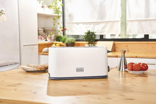 BLACK+DECKER Grille-pain BXTO1001E - Ouverture large - 7 niveaux de brunissement - 1000 watts