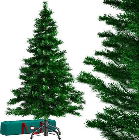 Casaria Artificial Christmas Tree - Metal Base 180cm 613 Points - Included Stand - Green