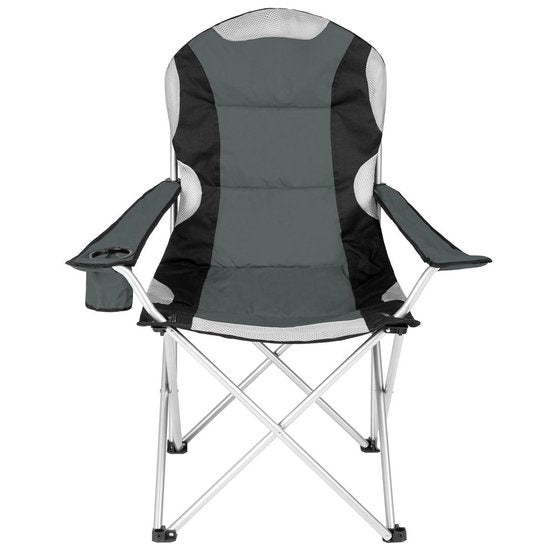 Tectake Chair Basic Camping Chair - Pliable - Gris/Noir
