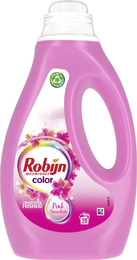 Robijn Color Pink Sensation Détergent liquide 20 lavages