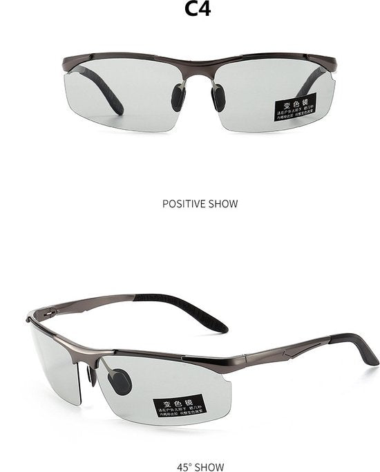 Garpex® Lunettes de cyclisme - Lunettes de sport - Lunettes de soleil polaroïd - Vélo de course - Vélo de montagne - Moto - Noir