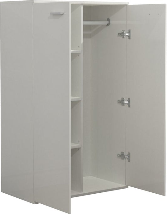 Armoire enfant - étagères et penderie - hauteur 120 cm