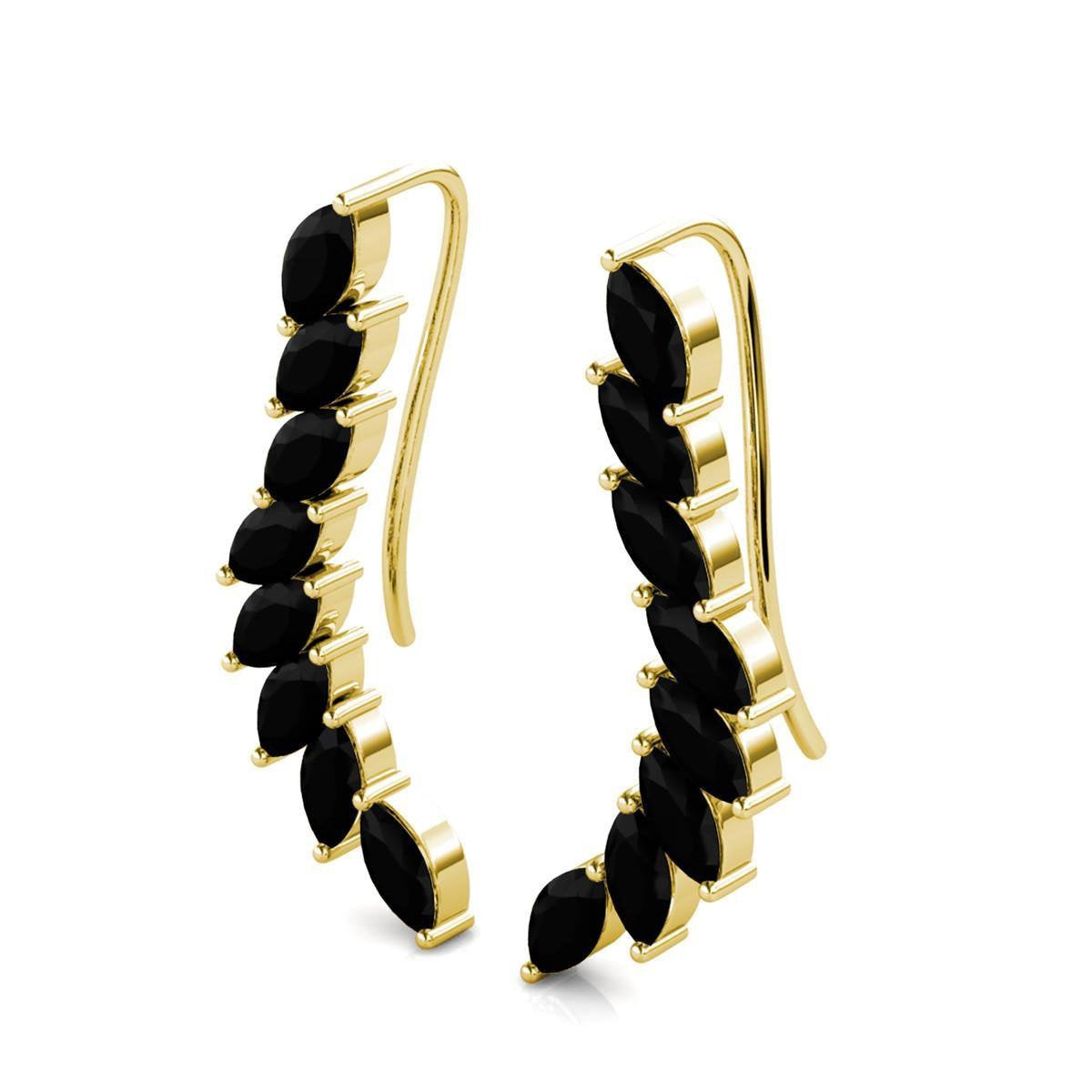 Boucles d'oreilles pour femmes - Yolora - Cristaux Kalpa Camaka - Or