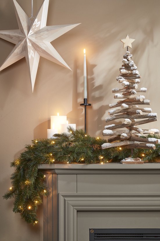 Triumph Tree Forest Guirlande givrée avec éclairage LED - L270 cm - Vert