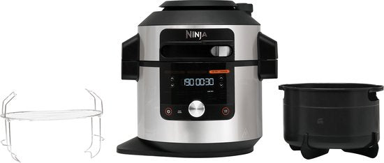 Multicuiseur Ninja Foodi OL650EU - 12 fonctions de cuisson - 7,5 litres - Comprend les fonctions friteuse à air chaud, cuisson sous pression, cuisson à la vapeur et grill