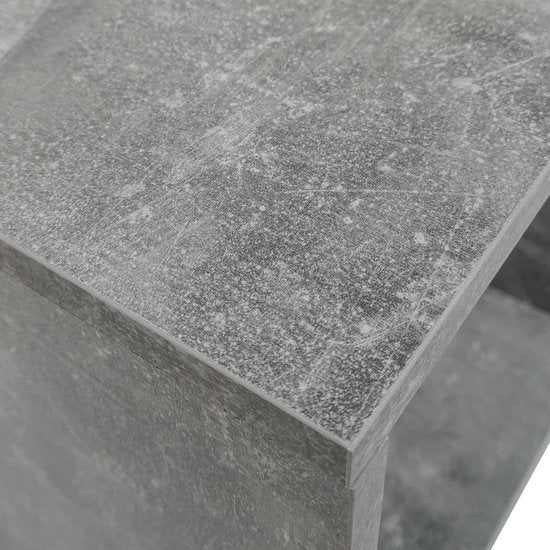 Meuble de rangement pour vinyles LP cube - meuble à disques - système de rangement multifonctionnel - aspect béton gris