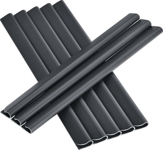 Bandes d'intimité en PVC - 4 pièces - Anthracite