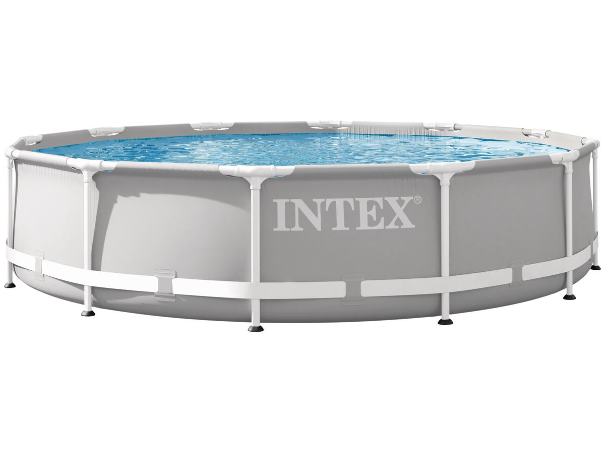 Piscine à armature Intex Prism - Modèle rond - 366 x 76 cm - Bleu