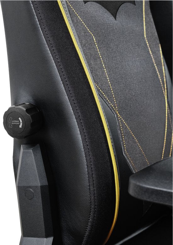 Fauteuil gaming Trust GXT 721BM Ruya Pro - Édition Batman - Design ergonomique - Noir/Jaune