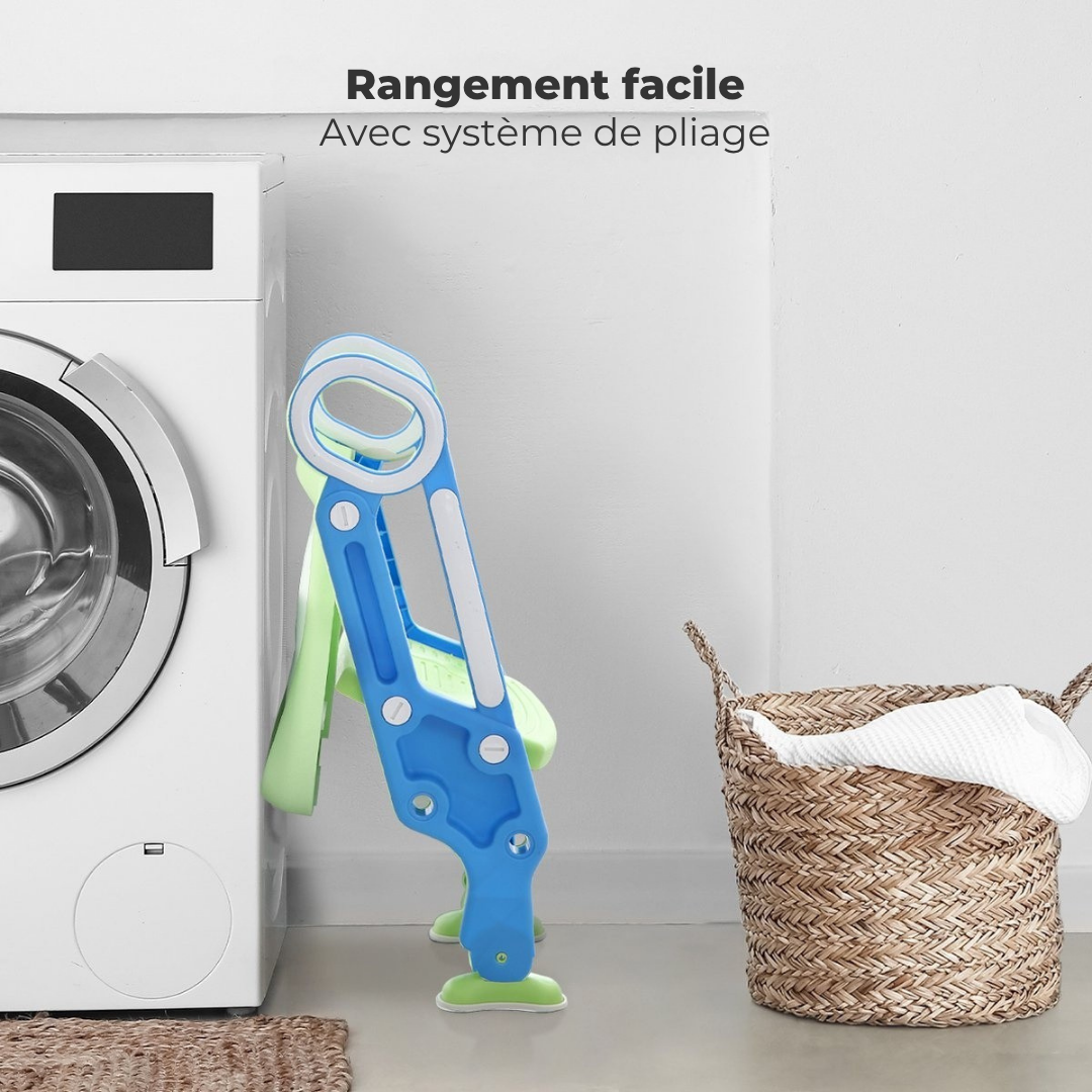 Réducteur de toilettes LifeGoods - Pot pour enfant - 2 à 7 ans - Vert/Bleu