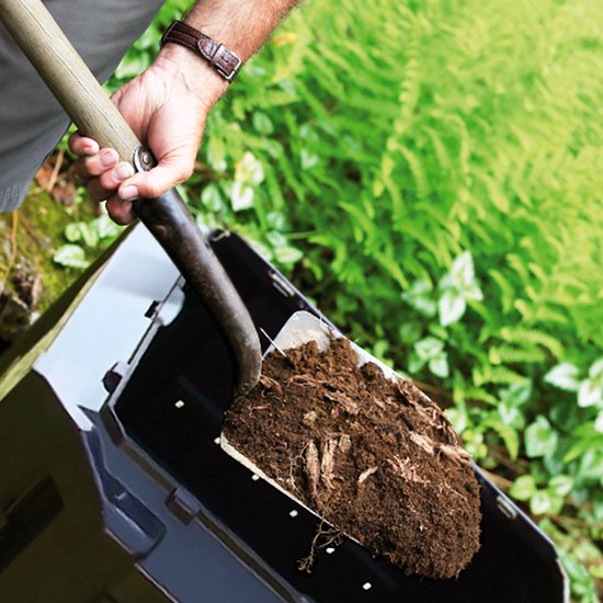 Bac à compost rapide 2 pièces - 800L -Fût à compost - Composteur - plastique - 135 x 72 x 83cm
