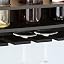 SoBuy FRG66-L-SCH Casier à vin – Fixation murale – 4 bouteilles et 6 verres – 48 x 12 x 12 cm – Noir