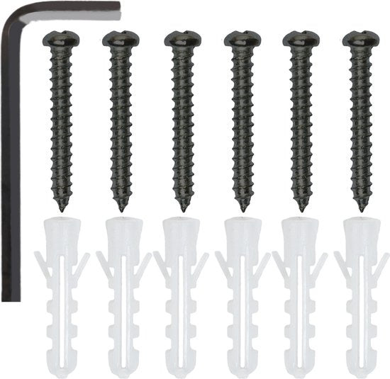 tectake® - 3 Etagères murales Cowell industrial dark brown - 404429