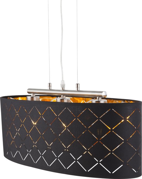 Globo - suspension - Gunther - noir - métal - grande lampe de table - LED_E27 - 15229H2LMDS