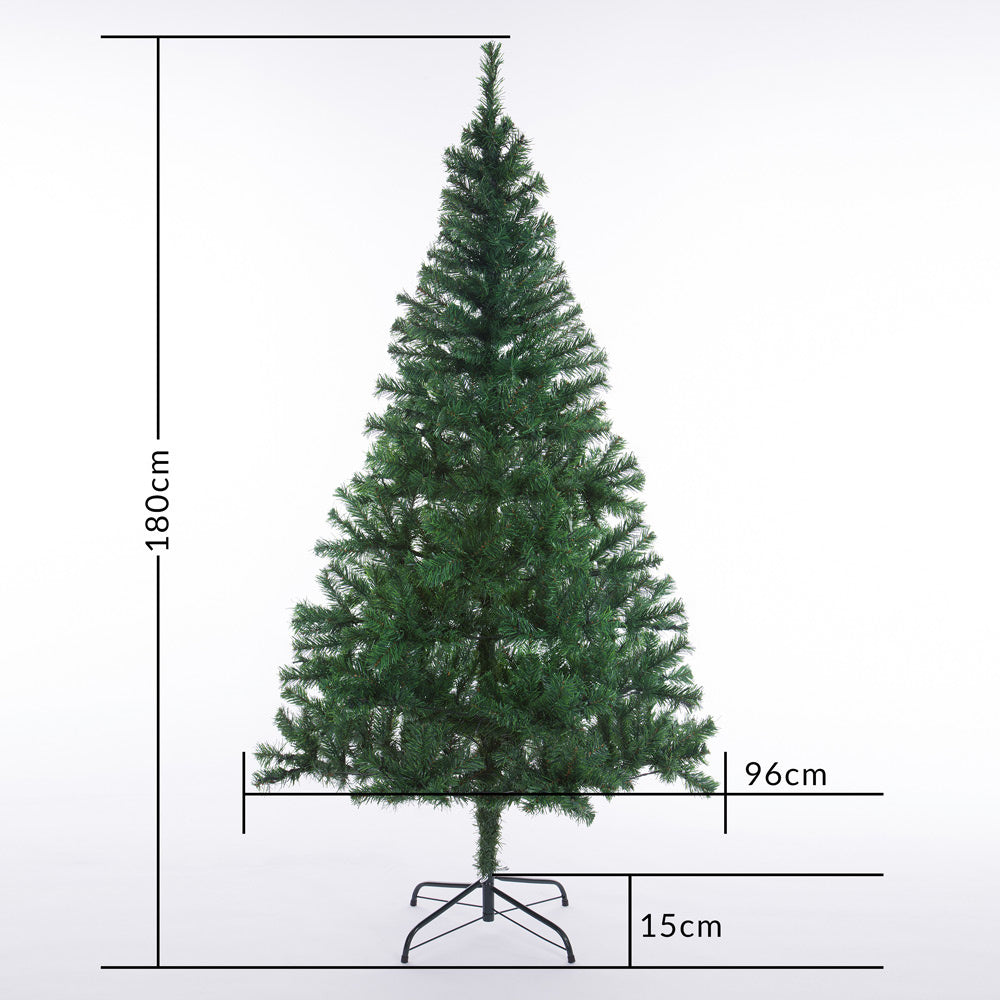 Casaria Artificial Christmas Tree - Arbre de Noël - 180cm avec lumières de Noël