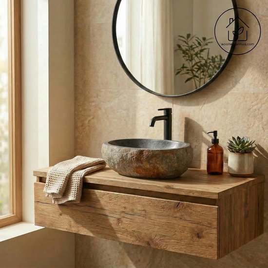 Lavabo Differnz Bali Ø 23-25 cm, anthracite