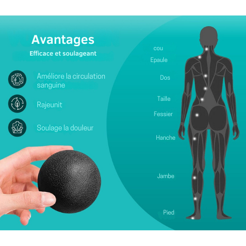 Pistolet de massage professionnel - FITAGE - 12 embouts - Appareil de massage - 30 niveaux d'intensité