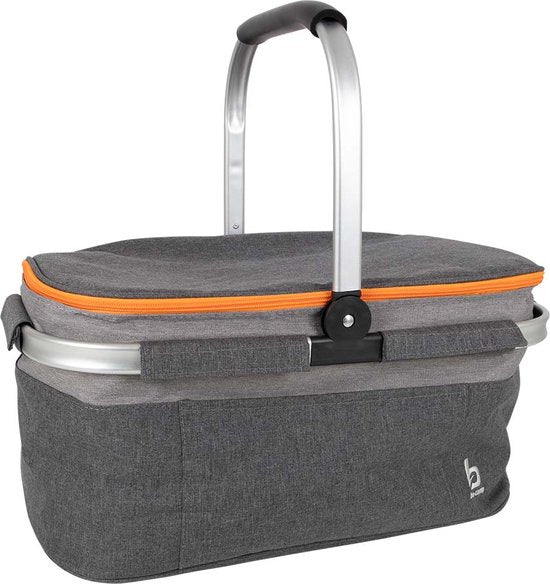 Bo-Camp - Sac isotherme - Panier isotherme - Gris - Polyester - 26 litres
