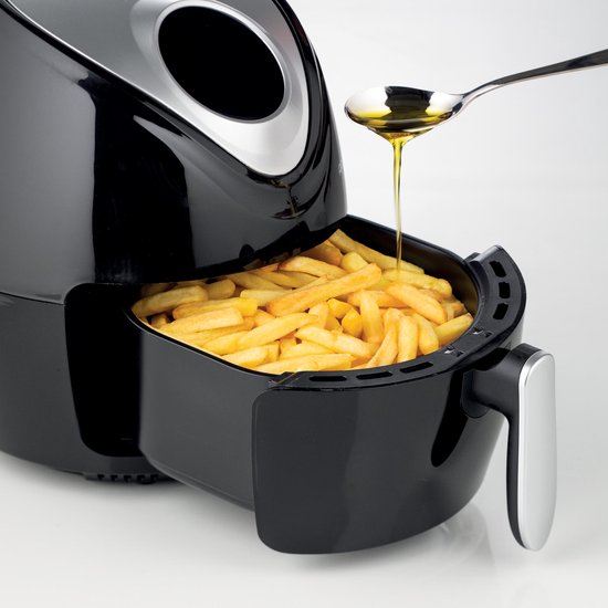 Ariete 4616/00 Friteuse à air chaud 3,5 l, modèle autonome, 1 300 W, noir, argent