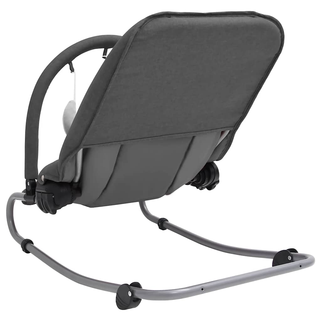Balançoire pour bébé VidaXL - avec ceinture de sécurité - Anthracite - 77 x 46 x 58 cm
