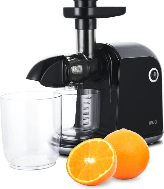 MOA Slowjuicer horizontal - Pour fruits et légumes - Pulpe sèche - 700 ml - Noir - SJ15G