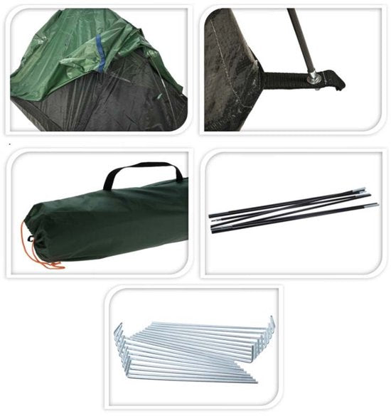 Tente 2 personnes - Redcliffs - Tente dôme - Compacte - 270x160x110cm - Vert