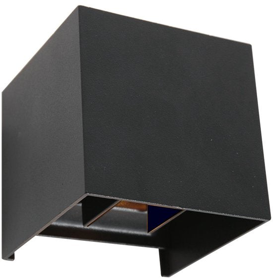Applique murale Muro 3098ZW Noire - Style moderne - Plastique, métal - Dimensions compactes : 11 x 11 x 11 cm - Steinhauer