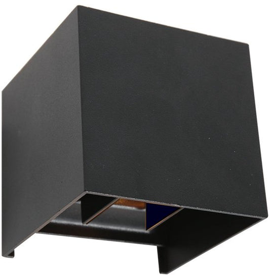 Applique murale Muro 3098ZW Noire - Style moderne - Plastique, métal - Dimensions compactes : 11 x 11 x 11 cm - Steinhauer