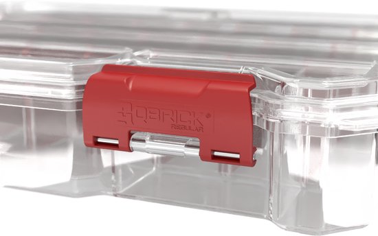 QBRICK SYSTEM Organizer Compact Set 1 B – 4 pièces – Boîtes de rangement avec compartiments - Transparentes