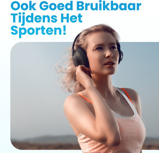 Casque sans fil Golden Sound - Suppression active du bruit - Mode ambiant - Autonomie de 60+ - Oreillette - Mode conversation - Casque bluetooth - ANC hybride jusqu'à 40dB - Casque