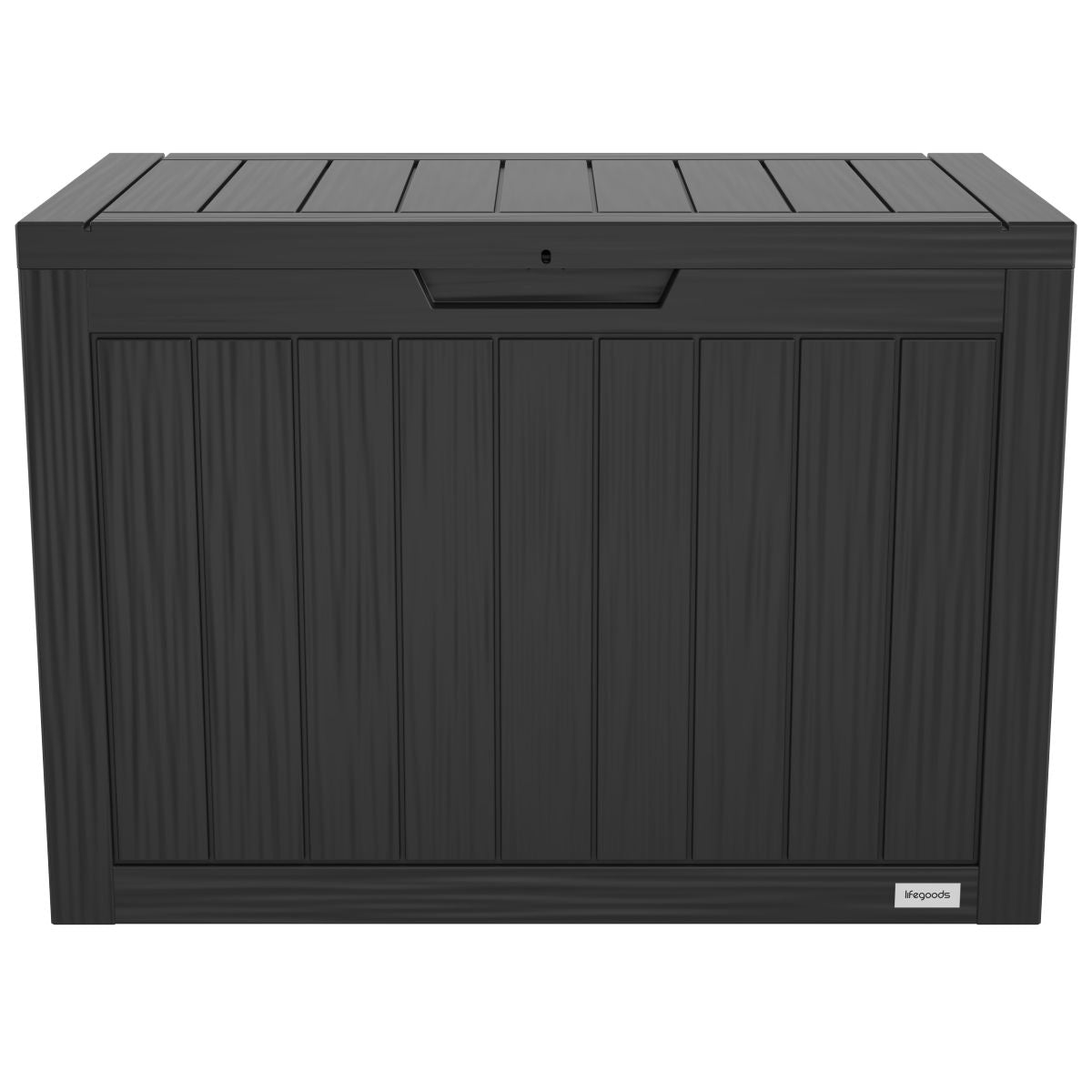 LifeGoods Boîte à coussins - XS - Plastique - 170L - Noir