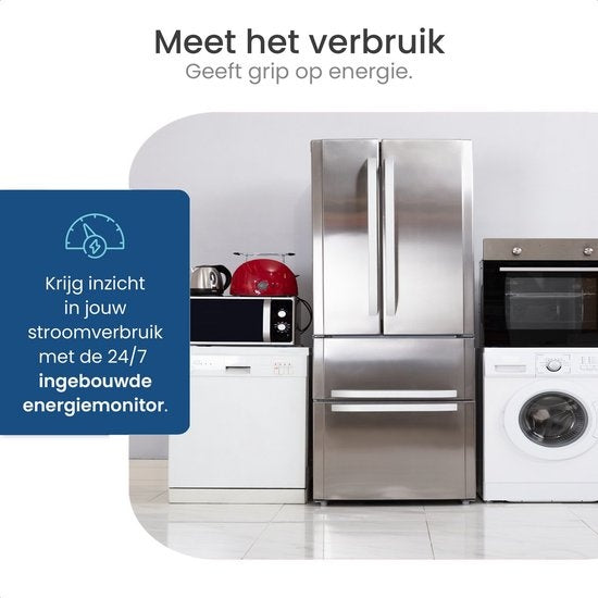 Gologi Smart plug outdoor 4 pcs - Prise intelligente - IP44 - Horloge & Compteur d'énergie - WIFI - Google Home & Amazon Alexa - Noir