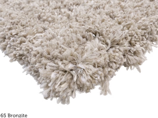 Tapis Flair Minerals Wolmix naturel 180x180 - Fait à la main et durable