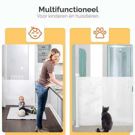 Barrière de sécurité enfant - Goliving - Enroulable - Jusqu'à 150 cm