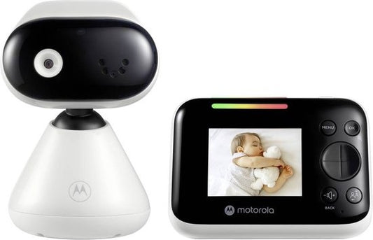 Motorola Nursery Baby Monitor - VM482 - Baby Monitor avec caméra - Vision nocturne infrarouge - Zoom numérique - Surveillance de la température - Blanc